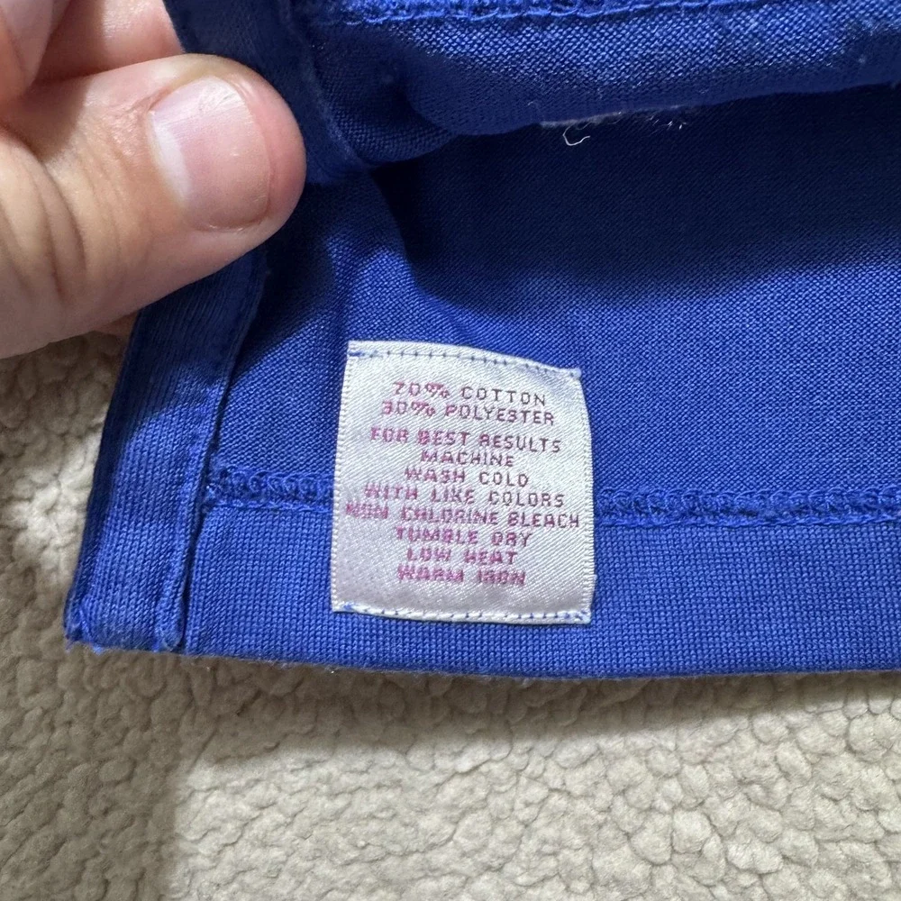 Peter Millar Pullover Shirt Mens Medium Blue Mock Neck Long Sleeve Golf Casual
